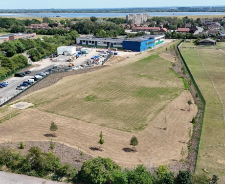 Hopescourt week 36 aerial view of the site