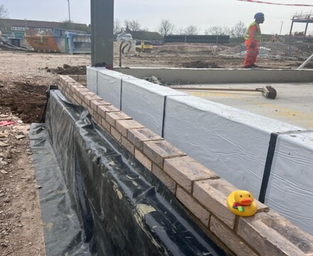 Block and brickwork going up week 23