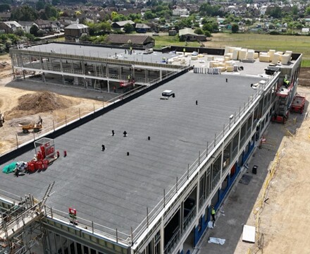 Week 31 aerial view of roof